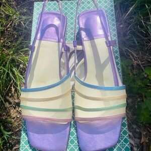 J. Renee’ VINTAGE Amethyst Multi Fling Sandal Mid-Pumps - 7.5 N